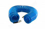 Шланг спиральный с фитингами рапид полиуретан 15 бар 6х10мм 10 м