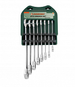 Набор ключей гаечных комбинированных трещоточных на держателе, 10-19 мм, 8 предметов W45108S