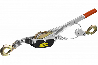 Лебедка STAYER "MAXPull",рычажная, тросовая,  2т / 3м