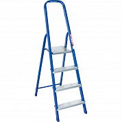 Стремянка стальная 4 широкие ступени