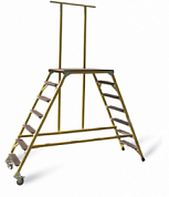 Стремянка-подмость стеклопластиковая с вертикальной опорой ССВ-0,9П-Ф40П