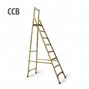 Стремянка стеклопластиковая с вертикальной опорой ССВ-3,3-К40М