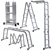 Лестница четырех- секционная 2х4+2х5 ступен шарнир