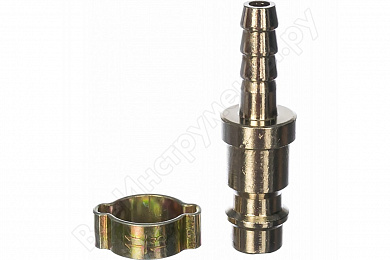 Штуцер быстросъем (папа) на елочку 6мм