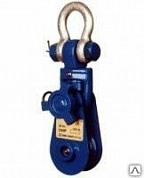 Блок усиленный шкивовый с проушиной тип LS3"*1 (г/п-2 т), , шт