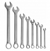 Набор ключей гаечных комбинированных с профилем SUPER TECH в кейсе, 8-19 мм, 8 предметов W84108S